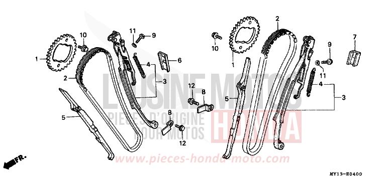 CAM CHAIN/TENSIONER for Africa Twin 750 SPACE BLUE (PB136I) from 1994
